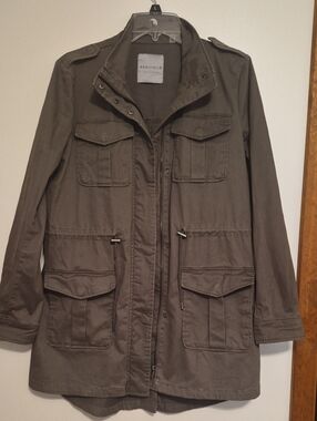 Bagatelle Olive Utility Field Jacket with Multiple Pockets Sz M